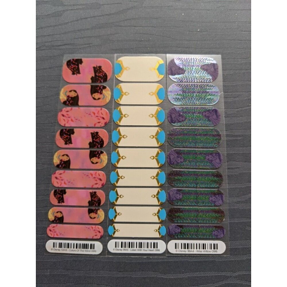 Jamberry Disney Half Pocahontas Lot Listen Heart Colors Wind Wise Willow +BONUS